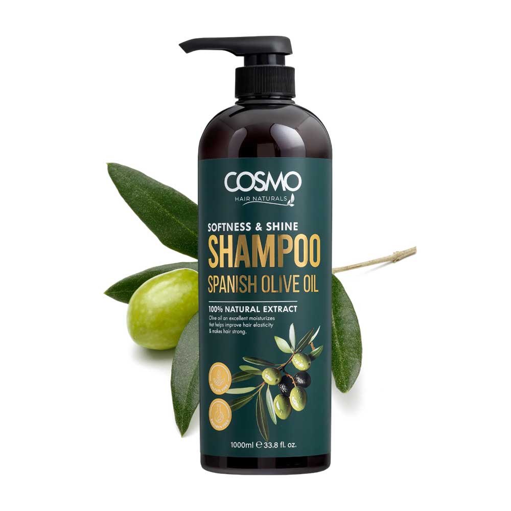 Cosmo Softness and Shine Spanish Olive Oil Shampoo 1000ml