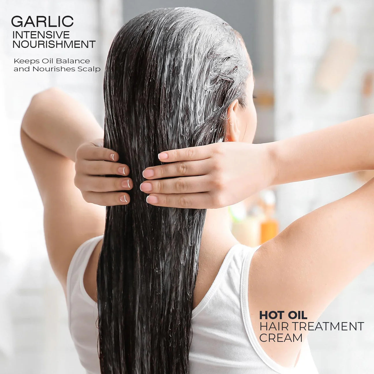 Hot Oil Hair Treatment Cream Garlic Oil 1000ml by Cosmo